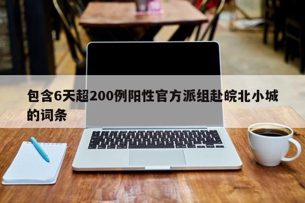 包含6天超200例阳性官方派组赴皖北小城的词条